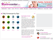 Tablet Screenshot of horoscope.astrocenter.com